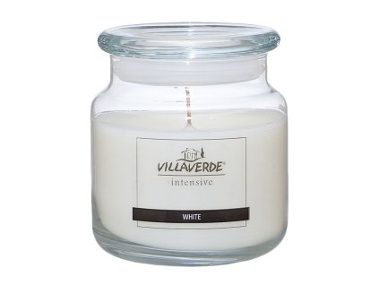 Villaverde velká vonná svíčka s víčkem - White edition