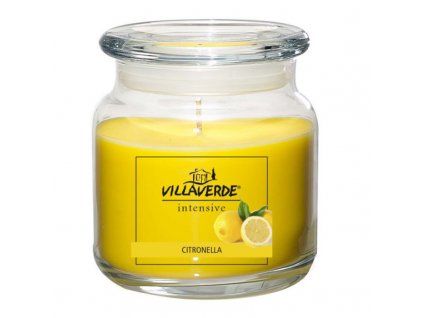 Villaverde velká vonná svíčka s víčkem - Citron
