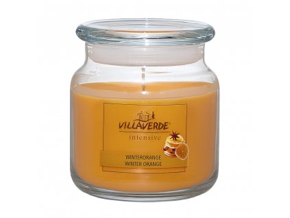Villaverde velká vonná svíčka s víčkem - Zimní pomeranč