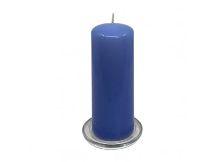 Villaverde sada svíčka s podtáckem - Modrá