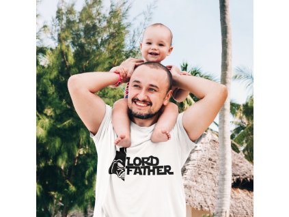 t shirt mockup of a dad carrying his baby on his shoulders m7699 r el2