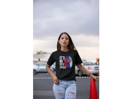 unisex tee mockup of a woman in a mall parking lot 23066 (3)