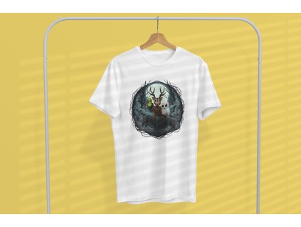 mockup of a customizable t shirt on a wooden hanger 3726 el1 (3)