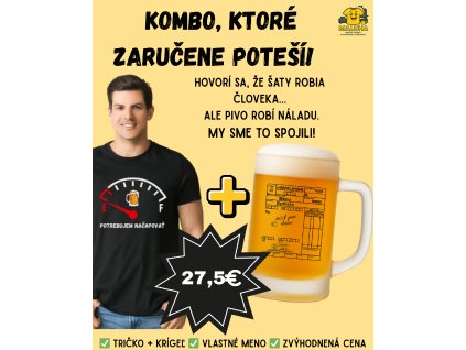 Tričko+krigeľ recept od lekara matna