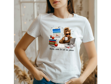 tricko biele ucitelka prazdniny