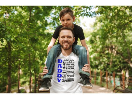 t shirt mockup of a dad with his boy 37430 r el2