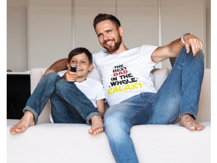 t shirt mockup of a man watching tv with his son 38199 r el2 (1)