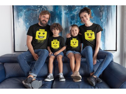 mockup of a beautiful family wearing t shirts in their home 28055 (1)