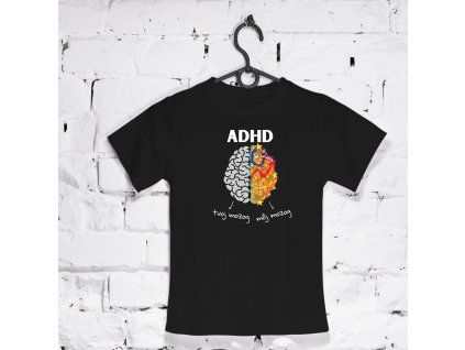 Tričko ADHD čierne