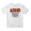 Tričko ADHD multitasking biele