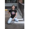 unisex tee mockup of a woman posing in a parking lot 23008 (1)