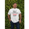 mockup of a smiling man wearing a plus size t shirt 31050
