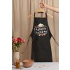 mockup of an artist s apron on a hanger behind a work table m23517