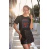 mockup of a stylish woman wearing a t shirt at sunset 26650 (1)