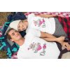 t shirt mockup of a couple lying together 32238