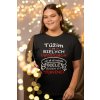 bella canvas t shirt mockup of a woman posing with christmas lights m30414 (1)