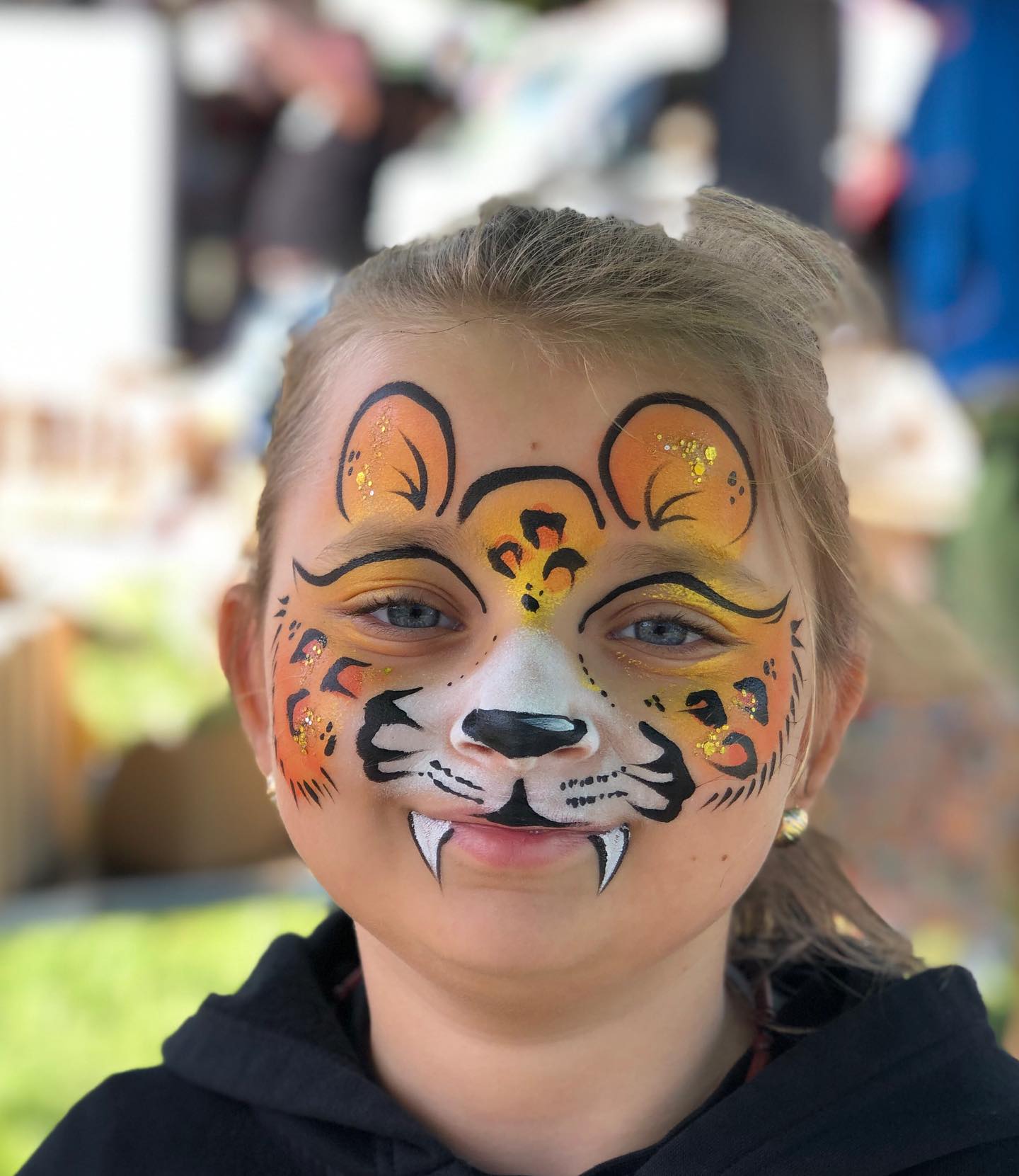 Tygr motiv malování na obličej facepainting