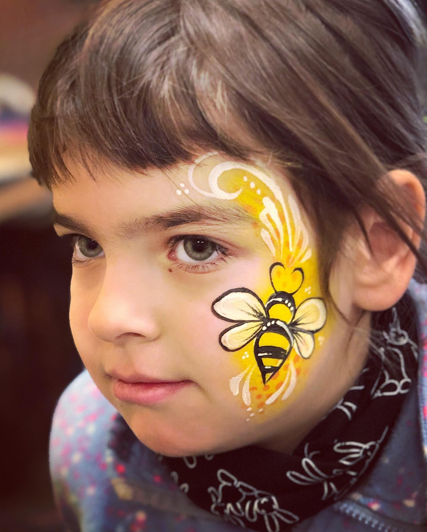 Motiv včela malování na obličej facepainting