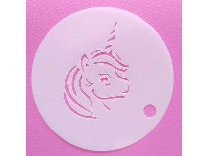 JEDNOROŽEC hlava šablona malá