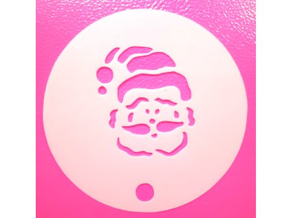 SANTA hlava šablona malá