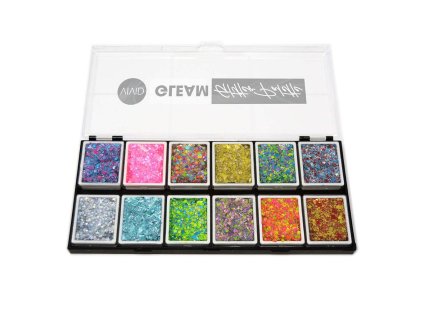 Paleta třpytek Fusion VIVID GlitterGleam Let's Party na malování na obličej