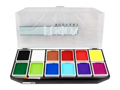 PALETA barev FUSION FACEPAINTING SAMPLER PALETTER malování na obličej