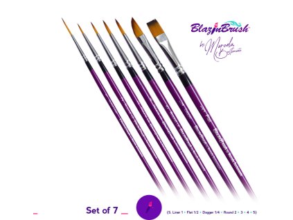 SADA štětců Set of 7 KUSŮ BLAZIN BRUSH