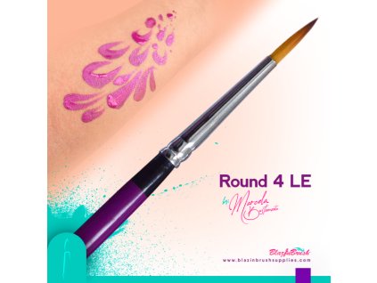Okrúhly štetec Round #4 LE BLAZIN BRUSH na maľovanie na tvár