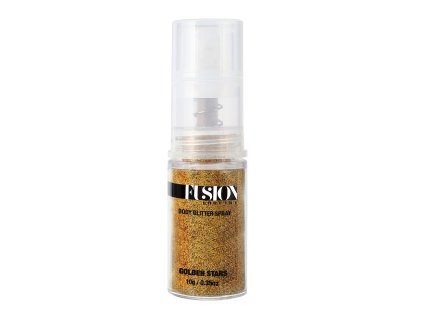 Glitter Pump Spray Golden Stars Holographic Gold min