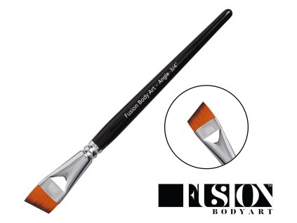 Plochý štetec ANGLE 3/4 Fusion na maľovanie na tvár
