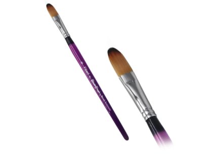 Plochý štetec FILBERT 6 XL Blazin Brush na maľovanie na tvár