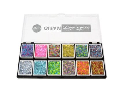 Paleta trblietok Fusion VIVID GlitterGleam Let's Party na maľovanie na tvár
