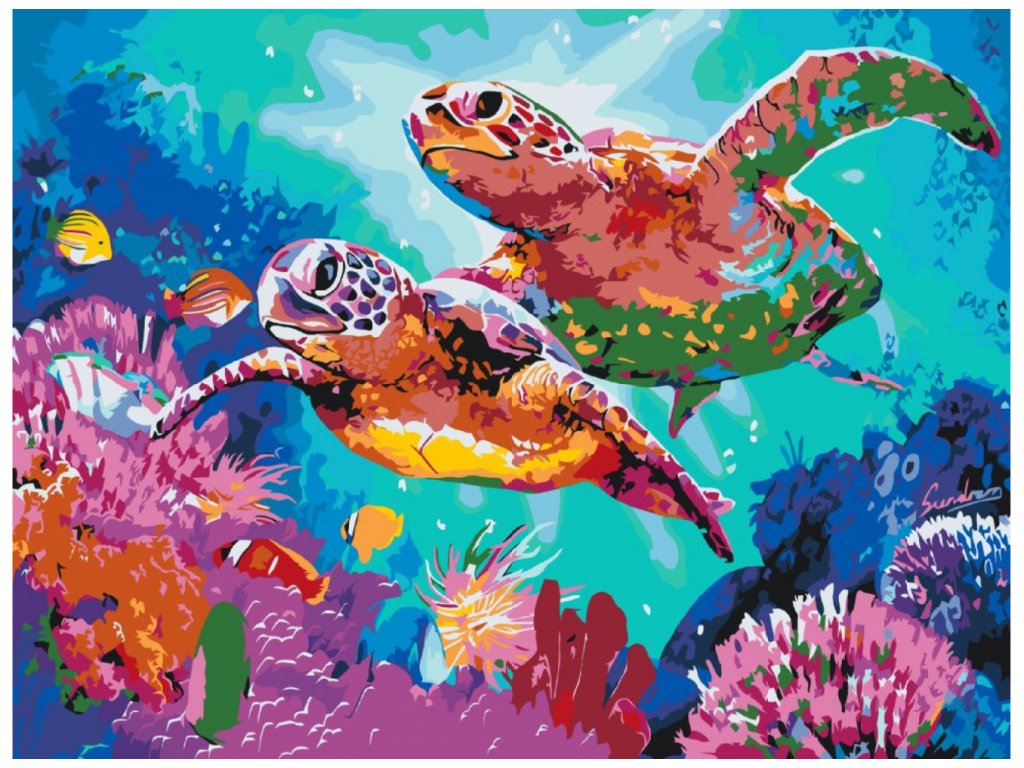 MALUJEŠ Malování podle čísel - DVĚ KARETY OBROVSKÉ Rozměr: 30x40 cm, Rámování: bez rámu a bez vypnutí plátna