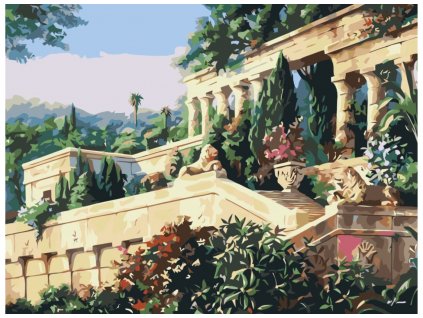 Malování podle čísel - ARCHITEKTURA V ZAHRADĚ
