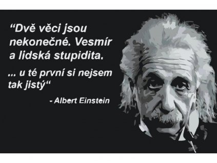 Malování podle čísel - ALBERT EINSTEIN - česky