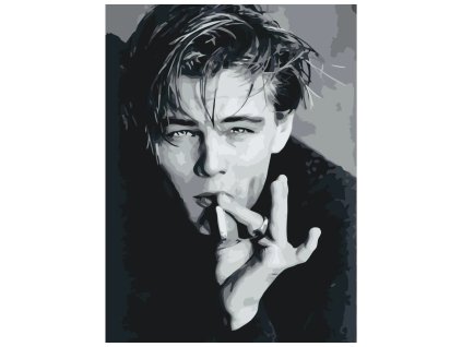 Malování podle čísel - LEONARDO DICAPRIO S CIGARETOU