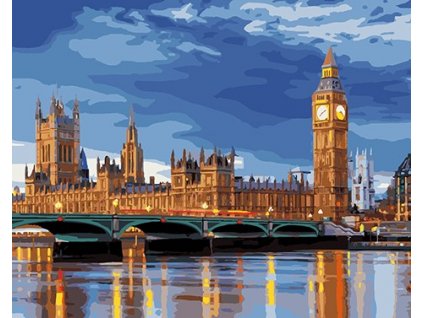 Malování podle čísel - BIG BEN (Rozměr 60x80 cm, Rámování bez rámu a bez vypnutí plátna)