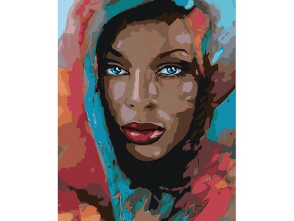Malování podle čísel - KRÁSNÁ AFRICA (Rozměr 60x80 cm, Rámování vypnuté plátno na rám)