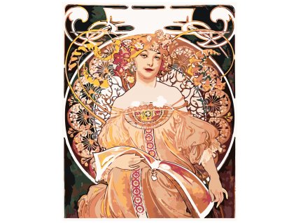 Malování podle čísel - A. MUCHA - DENNÍ SEN