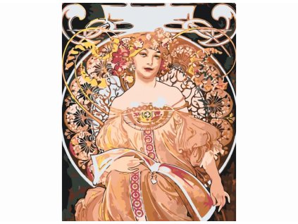 Malování podle čísel - A. MUCHA - DENNÍ SEN