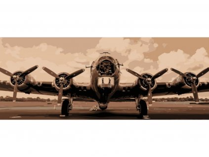 Malování podle čísel - B-17 SEPIA