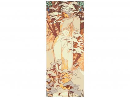 Malování podle čísel - A. MUCHA - ZIMA