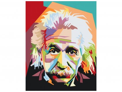Malování podle čísel - ABSTRAKTNÍ ALBERT EINSTEIN