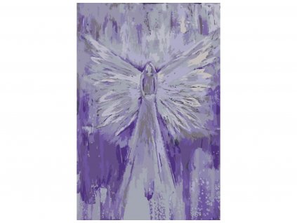 Malování podle čísel - ANDĚLÉ OD LENKY - LOVE ANGEL PURPLE