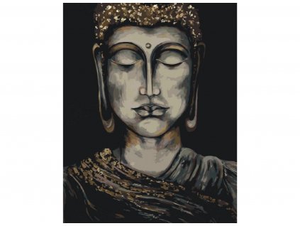 Malování podle čísel - OBRAZY OD LENKY - ZLATÝ BUDDHA - SVĚTLÝ
