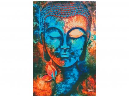 Diamantové malování - GULISTAAN - BAREVNÝ BUDDHA 40X60