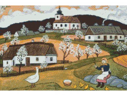 Diamantové malování - JOSEF LADA - HUSOPASKA