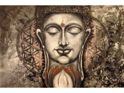 Diamantové malování - OBRAZY OD LENKY - MANDALA BUDDHA