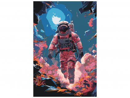 Malování podle čísel - KOSMONAUT