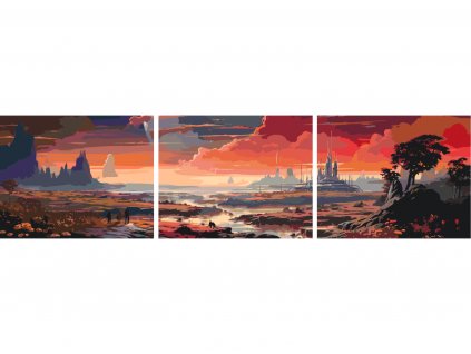 Malování podle čísel - SET NA JINÉ PLANETĚ